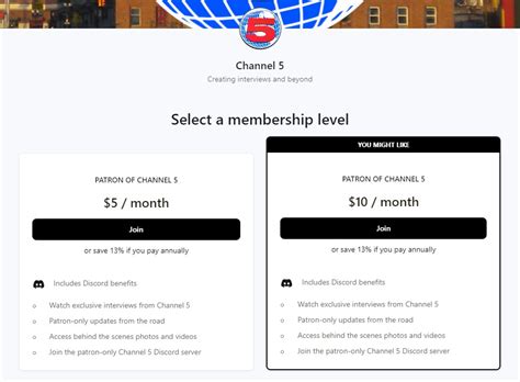 channel 5 patreon